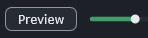 The BassMuse Preview button and level slider, to the right of the range controls